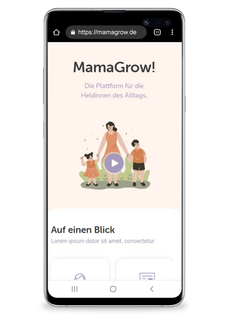 MamaGrow App Download Android Schritt 1 kopie